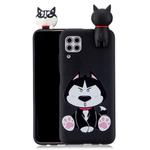 For Huawei P40 Lite Shockproof Colored Painted Lying Cartoon TPU Protective Case(Cute Husky)