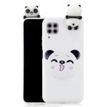 For Huawei P40 Lite Shockproof Colored Painted Lying Cartoon TPU Protective Case(Smiley Panda)