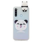 For Xiaomi Redmi Note 8T Shockproof Colored Painted Lying Cartoon TPU Protective Case(Smiley Panda)