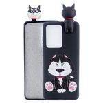 For Huawei P40 Shockproof Colored Painted Lying Cartoon TPU Protective Case(Cute Husky)