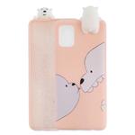 For Galaxy S20 Shockproof Colored Painted Lying Cartoon TPU Protective Case(Big White Bear)