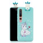 For Xiaomi Mi 10 Shockproof Colored Painted Lying Cartoon TPU Protective Case(Caring Unicorn)