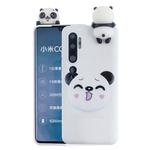 For Xiaomi Mi Note 10 Shockproof Colored Painted Lying Cartoon TPU Protective Case(Smiley Panda)