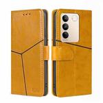 For vivo S16 / S16 Pro Geometric Stitching Horizontal Flip Leather Phone Case(Yellow)