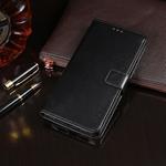 For OPPO A3S idewei Crazy Horse Texture Horizontal Flip Leather Case with Holder & Card Slots & Wallet(Black)