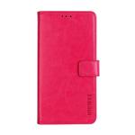 For OPPO K3 idewei Crazy Horse Texture Horizontal Flip Leather Case with Holder & Card Slots & Wallet(Rose Red)