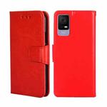 For TCL 405 / 406 / 408 Crystal Texture Leather Phone Case(Red)