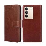 For vivo S16 / S16 Pro Crystal Texture Leather Phone Case(Brown)