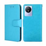 For vivo Y02 4G Crystal Texture Leather Phone Case(Sky Blue)