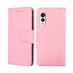 For Fujitsu Arrows N F-51C Crystal Texture Leather Phone Case(Pink)