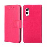 For Fujitsu Arrows N F-51C Crystal Texture Leather Phone Case(Rose Red)