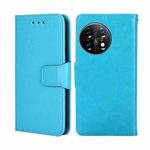 For OnePlus 11 Crystal Texture Leather Phone Case(Sky Blue)