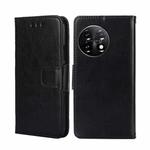 For OnePlus 11 Crystal Texture Leather Phone Case(Black)