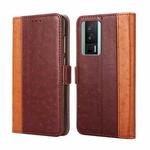 For Xiaomi Redmi K60 / K60 Pro Ostrich Texture Horizontal Flip Leather Phone Case(Brown)