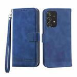 For Samsung Galaxy A52 5G / 4G Dierfeng Dream Line TPU + PU Leather Phone Case(Blue)