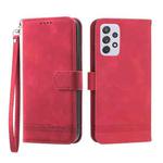 For Samsung Galaxy A72 5G / 4G Dierfeng Dream Line TPU + PU Leather Phone Case(Red)