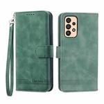 For Samsung Galaxy A33 Dierfeng Dream Line TPU + PU Leather Phone Case(Green)