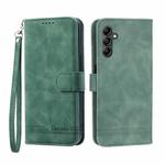 For Samsung Galaxy A14 Dierfeng Dream Line TPU + PU Leather Phone Case(Green)