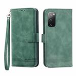 For Samsung Galaxy S20 FE Dierfeng Dream Line TPU + PU Leather Phone Case(Green)