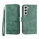 For Samsung Galaxy S22 5G Dierfeng Dream Line TPU + PU Leather Phone Case(Green)