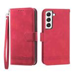 For Samsung Galaxy S22 5G Dierfeng Dream Line TPU + PU Leather Phone Case(Red)