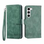 For Samsung Galaxy S23 5G Dierfeng Dream Line TPU + PU Leather Phone Case(Green)