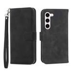 For Samsung Galaxy S23 5G Dierfeng Dream Line TPU + PU Leather Phone Case(Black)