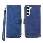For Samsung Galaxy S23+ 5G Dierfeng Dream Line TPU + PU Leather Phone Case(Blue)