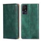 For TCL 40 SE Gloss Oil Solid Color Magnetic Leather Phone Case(Green)