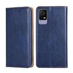 For TCL 405 / 406 / 408 Gloss Oil Solid Color Magnetic Leather Phone Case(Blue)