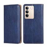 For vivo S16 / S16 Pro Gloss Oil Solid Color Magnetic Leather Phone Case(Blue)
