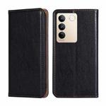 For vivo S16 / S16 Pro Gloss Oil Solid Color Magnetic Leather Phone Case(Black)