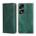 For Honor 80 GT Gloss Oil Solid Color Magnetic Leather Phone Case(Green)