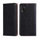 For ZTE Libero 5G III Gloss Oil Solid Color Magnetic Leather Phone Case(Black)