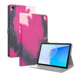 For Huawei MatePad SE Watercolor Pattern Flip Leather Tablet Case(Berry Color)
