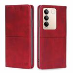 For vivo S16 / S16 Pro Cow Texture Magnetic Horizontal Flip Leather Phone Case(Red)