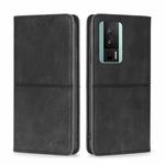 For Xiaomi Redmi K60 / K60 Pro Cow Texture Magnetic Horizontal Flip Leather Phone Case(Black)