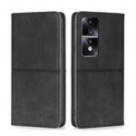 For Honor 80 GT Cow Texture Magnetic Horizontal Flip Leather Phone Case(Black)