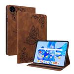 For Huawei MatePad Pro 11 2022 Butterfly Flower Embossed Leather Tablet Case(Brown)