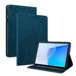 For Huawei MatePad SE Butterfly Flower Embossed Leather Tablet Case(Blue)