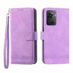 For Realme 9 Pro 5G / OnePlus Nord CE 2 Lite 5G Dierfeng Dream Line TPU + PU Leather Phone Case(Purple)