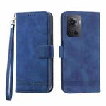 For Realme 9 Pro 5G / OnePlus Nord CE 2 Lite 5G Dierfeng Dream Line TPU + PU Leather Phone Case(Blue)
