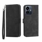 For vivo Y77 5G Dierfeng Dream Line TPU + PU Leather Phone Case(Black)