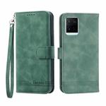 For vivo Y21 2021 Dierfeng Dream Line TPU + PU Leather Phone Case(Green)