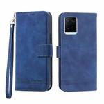 For vivo Y21 2021 Dierfeng Dream Line TPU + PU Leather Phone Case(Blue)