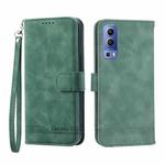 For vivo Y72 Dierfeng Dream Line TPU + PU Leather Phone Case(Green)