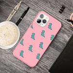 For iPhone 11 Pro Cartoon Animal Pattern Shockproof TPU Protective Case(Pink Dinosaurs)