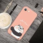 For iPhone SE 2022 / SE 2020 /  8 / 7 Cartoon Animal Pattern Shockproof TPU Protective Case(Orange Panda)