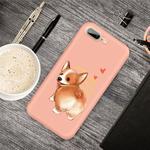 For iPhone 8 Plus & 7 Plus Cartoon Animal Pattern Shockproof TPU Protective Case(Orange Corgi)