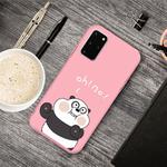 For Galaxy S20 Cartoon Animal Pattern Shockproof TPU Protective Case(Pink Panda)